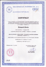 Certifikát